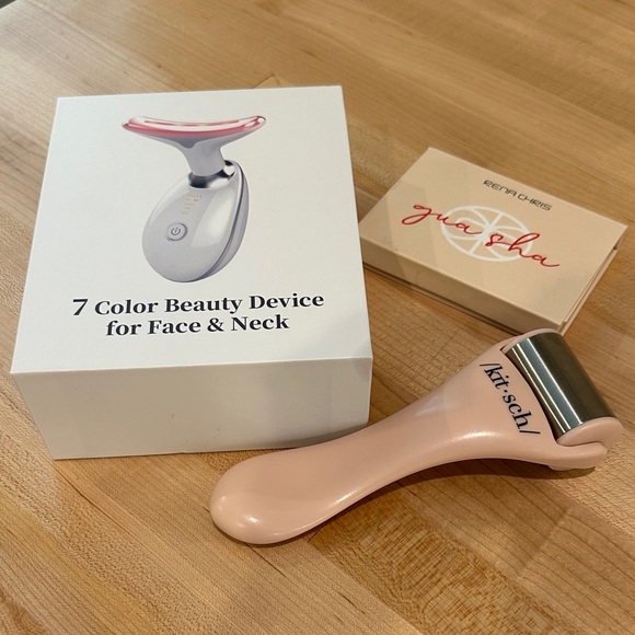 Facial Care Items (Red-Light  Device, guasha, and Kit.sch Ice Roller) - Picture 1 of 12